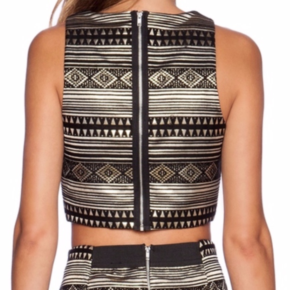 Eight Sixty Metallic Crop Top MATCHING SET - Picture 3 of 8